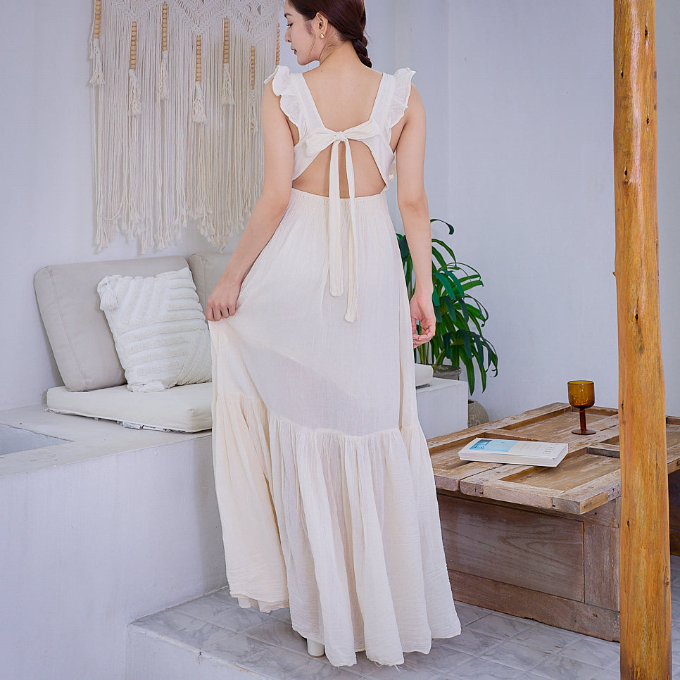 Whisper Ruffle Maxi Dress