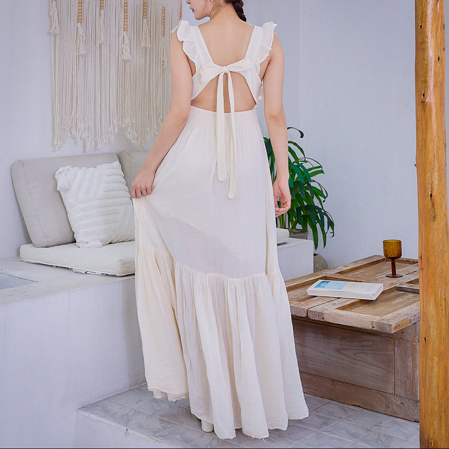 Whisper Ruffle Maxi Dress