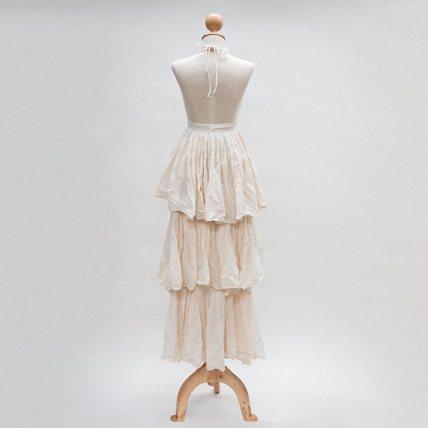 Flowing Halter Tiered Dress