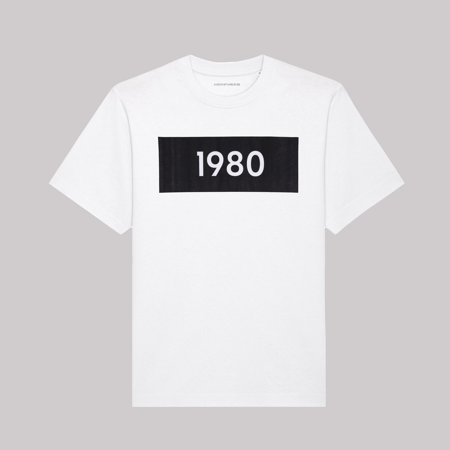 1980 White Organic Relaxed T-Shirt