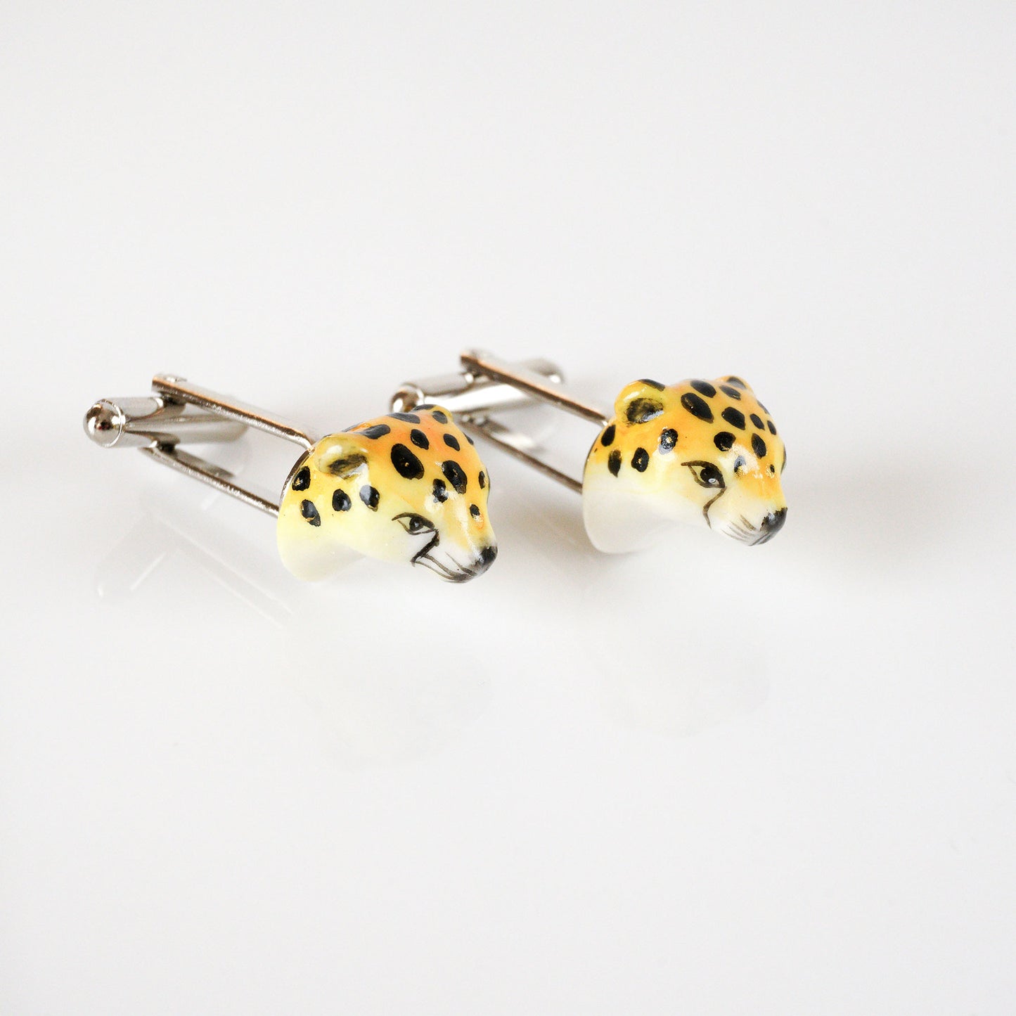cheetah cufflinks.
