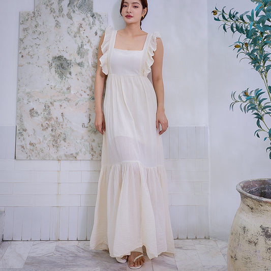 Whisper Ruffle Maxi Dress