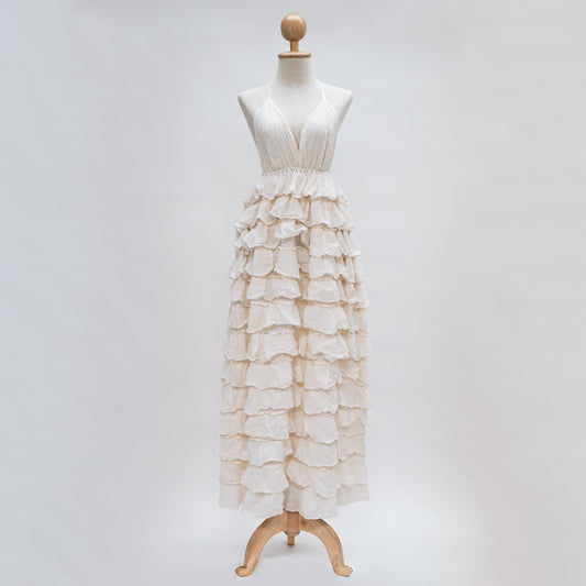 Ethereal Ruffle Maxi Dress