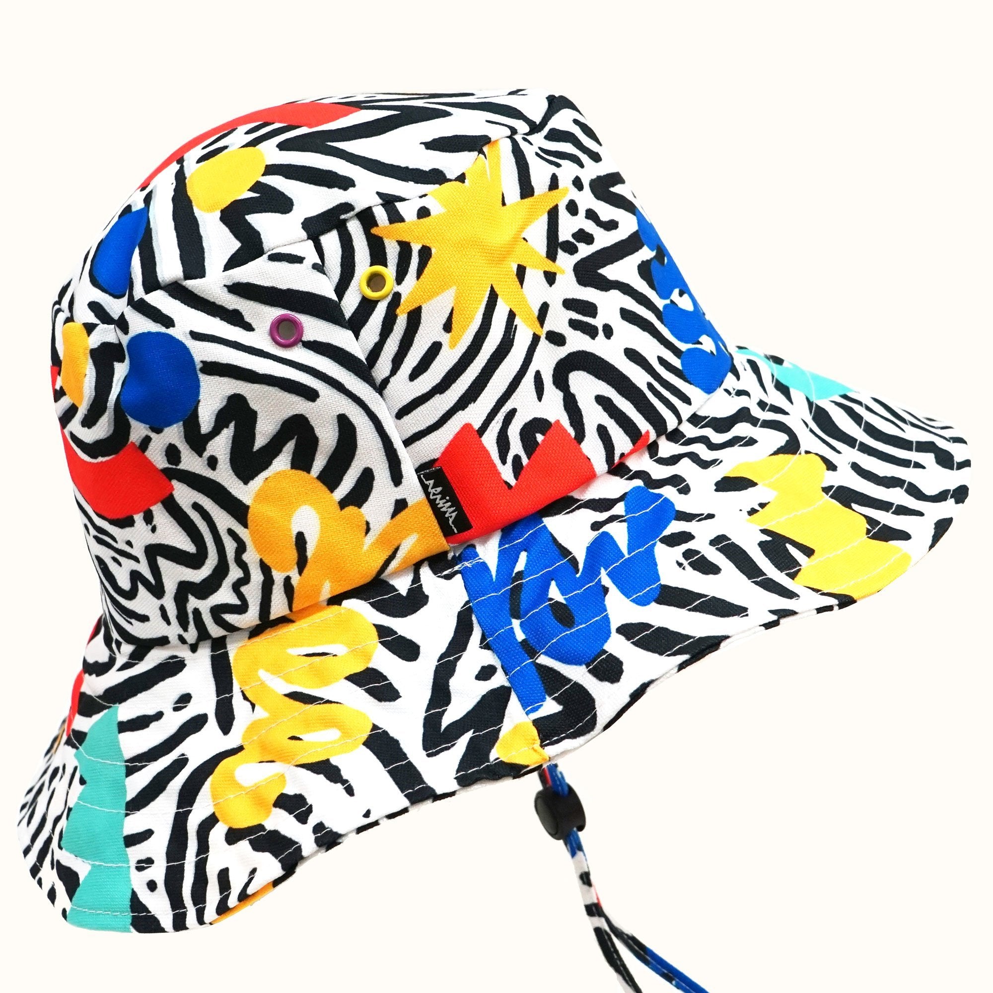 Multicolour Wide Bucket Hat