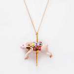 Porcelain Pig Pendant