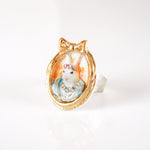 Princess Cottontail Bunny Portrait Ring