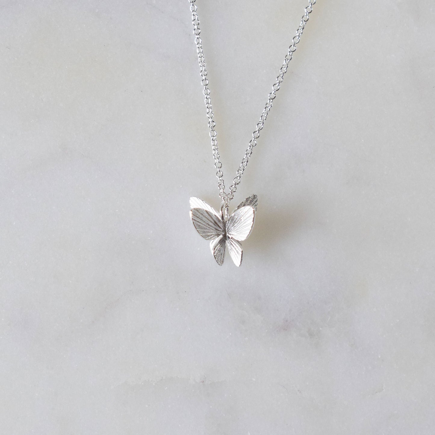 Sterling Silver  Butterfly Necklace