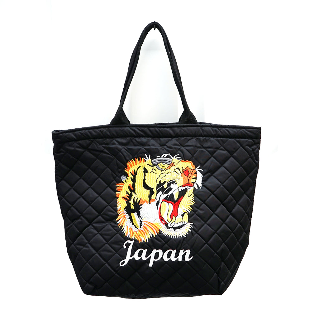 Black tiger oversized bag