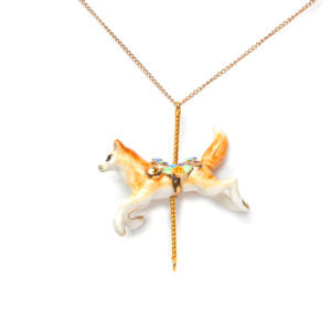 Porcelain Fox Pendant